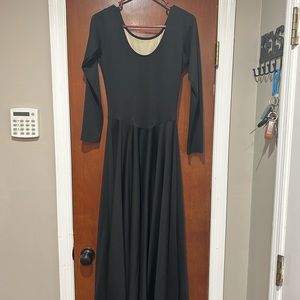 Black Dance Dress Long Sleeve